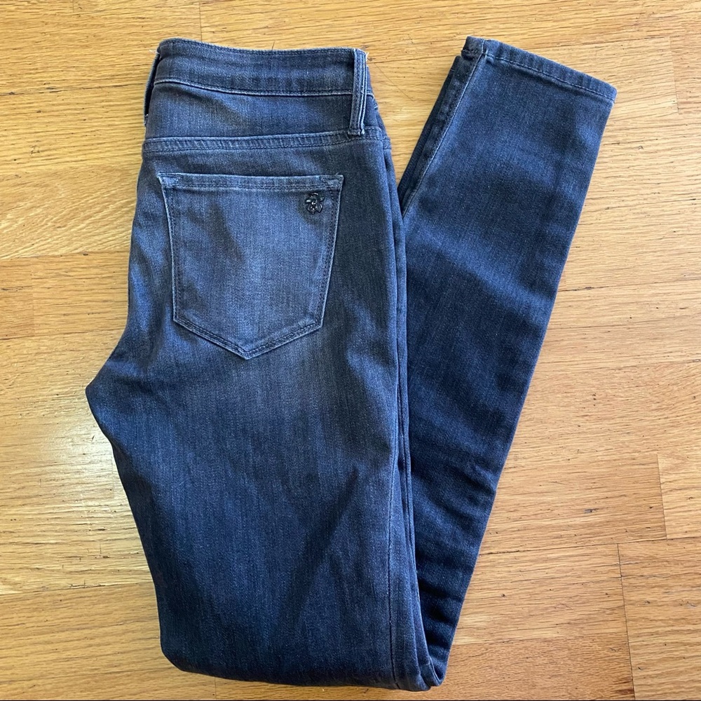Black Orchid Dark Shadow Jude Mid Rise Super Skinny Jeans - Picture 2 of 9